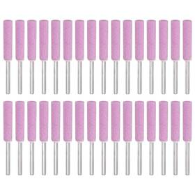 Pta240802tt000462 Patikil 32 Pcs Diamond Chainsaw Sharpening Kit High Hardness Polishing Stone Pink