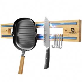 Tc1022 Piklohas Magnetic Knife Holder For Wall Magnet Storage Strip Wooden 16.5 Inch