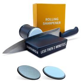 Pinnacleprime Goods 200144972211 Professional Rolling Knife Sharpener Tool Kit - Sharpening Made Easy Fo