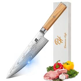 Ph-knife-001 Platinium Home Damascus Chef Knife 8 Inch Japanese Chefs With Vg10 High Car