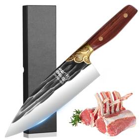 Cd-1459 Plys Chef Knife Hand Forged 8 Inch Professional Meat With Sharp Stainl