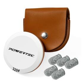 Powertec 843441134275 Axe And Hatchet Sharpening Stone Dual Grit 180/320 Round Puck Mult
