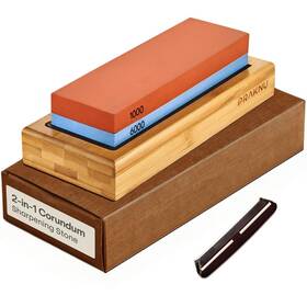 7770368 Praknu Whetstone Knife Sharpener 1000/6000 2 Sided Grit With Fsc Bamboo Base - No