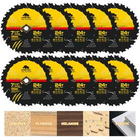 Jup-3-03 Pretec Circular Saw Blade 7 1/4 Inch 24t Wood Cutting Framing/fine Finish Circ... Fast Ship