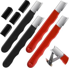241362-us Pretwad 4 Pcs Garden Tool Sharpener Blade For Knife Portable