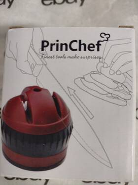Prin Chef 658437216831 Knife Sharpener Compact System Safe Hands-free