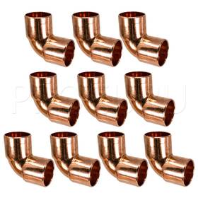 Procuru Cw-9scc-0034-10 10-pack Made In Usa Copper 3/4-inch 90-elbow Cxc Sweat Lf Certifie