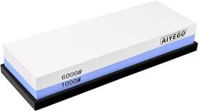 Proxxi 313038324360 Knife Sharpening Stone 2 Sided Grit 1000/6000 Whetstone Set For Home Kitchen
