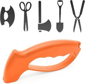 Punucoo 785382147917 Axe And Machete Knife Sharpener Handheld Tool Professional Sharpening Ulu Hone