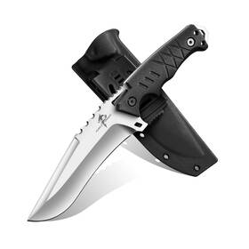 Hw18-gnb-r Purple Dragon Outdoor Knife With Kydex Sheath - D2 Steel Survival Knives For