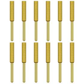 Qinizx 723258876233 12 Pack Diamond Chainsaw Sharpener Burr Files 1/8 Inch Shank 3/16 Replaceme
