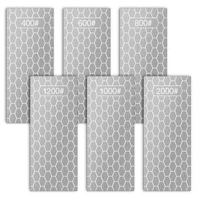 725015 Qulkws 6 Pcs Diamond Sharpening Stone Set With Non-slip Base Knife
