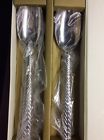 Ralph Lauren Equestrian Braid Salad Servers-set Of 2 Pieces Nib Stainless Steel 641265501699