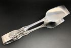 Rds167 Reed Barton Rare Stainless Steel Floral Serving Tongs