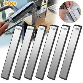 180-3000 Redtagtown 600609602959 6pcs Diamond Grinding Sharpening Plate Grit Whetstone Stone For Knife