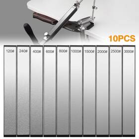 120-3000 Redtagtown 600609603017 10pcs Diamond Grinding Sharpening Plate Grit Whetstone Stone For Knife