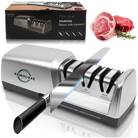 Remoluxe 198168241561 Electric Knife Sharpener 3-stage Slots With 100% Diamond Abrasives And Preci