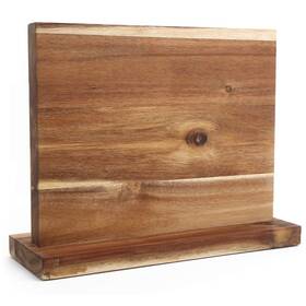 Resafy 611830915480 Large Magnetic Knife Holder Acacia Wooden Block 12 X 10