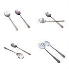 Rgns2l Inox Artisans Nascent Salad Servers Steel Ridge Design Serving Set
