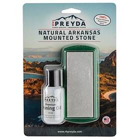 Rh Preyda 850025450027 Natural Arkansas Mounted Stone Sharpening Stones And Premium Honing Oil For