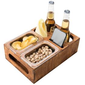 Rostmarygift 736373732896 Wood Beer Box - Gift For Lovers Dad Man Him Boyfriend- Drink Sna