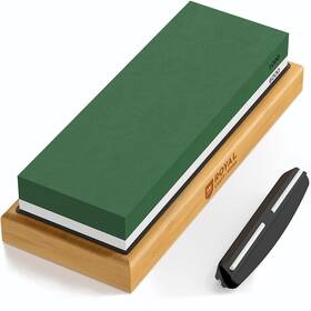 Royal Craft Wood 850009397287 Universal Knife Sharpening Stone With Dual Grit 1000/6000 For Kitchen Set