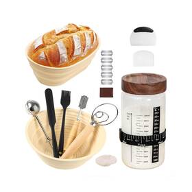 Rm-sourdough02 Ruilemei Sourdough Starter Kit 40oz Jar With Bread Sling ... Fast Ship