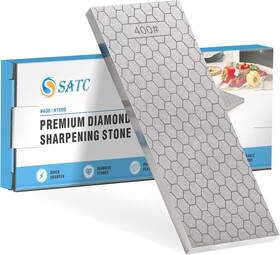 S Satc 726084230583 Diamond Sharpening Stone 2 Side Grit 400/1000 Plate Honing