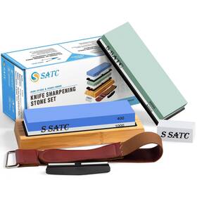 Hb500 S Satc Knife Sharpening Stone Whetstone 4 Side Grit 400/1000 3000/8000