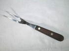 S2892 Dexter Vintage Small Carving Serving Fork Wood Handle