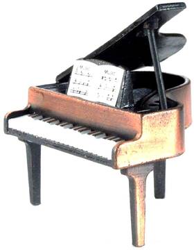 Saddle Mountain Souvenir 682962602876 Grand Piano Die Cast Metal Collectible Pencil Sharpener Bronze