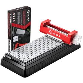 X39819 Saker Honing Guide With Whetstone - Red Off-center Upgraded Tool And D