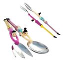 03661561003724 Saladeg Pylones Salad Server Set Couple Swimmers Figurine Dinner Celebration Buffet