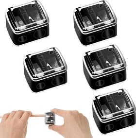 Ek7uwz4n Salbsever 579417 1 5 Pcs Cosmetic Pencil Sharpener 1.54 X 1.14 1.02 Inches Black-5pcs