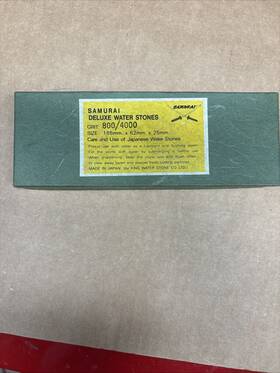 08t41 Samurai Deluxe King Water Stones 800/4000 Made In Japan 185 Mm X 62 Mmx 25