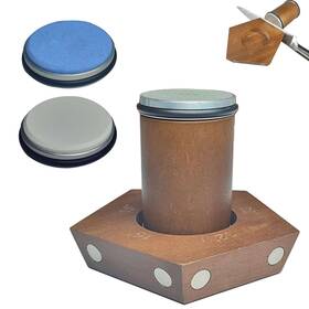 Sapoyezy 635401381436 Rolling Knife Sharpener Kit - Roller Sharpening System 5 Magnetic Angle