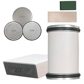 Sapoyezy 635405925070 Rolling Knife Sharpener Roller Tool With Leather Strips And Paste