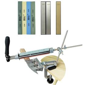 Wdwh4 Sapoyezy E 2jin Jintiao Professional Fixed-angle Knife Sharpener Kit System With 7 Whetstones 360