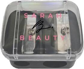 Sarah B. Beauty 691835205144 Double Barrel Cosmetic Pencil Sharpener - Dual Hole Precision Makeup Black