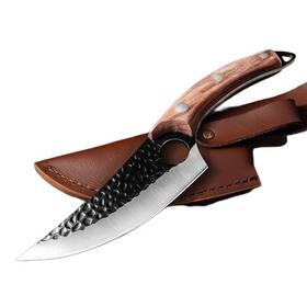 Sarbano 679628521893 Premium High Carbon Steel Meat Cleaver Chef Knife With Leather Sheath Perfec