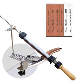 69ee666c7ff18be2d28a0760 Sattinrod Professional Sharpener With 6 Sharpening Stones Fixed Angle Kitchen Chef Knife