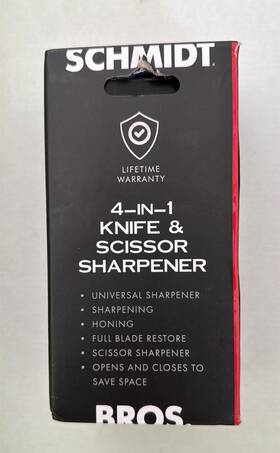 T0746 Schmidt Bros Bros. 4-in-1 Knife And Scissor Sharpener - New