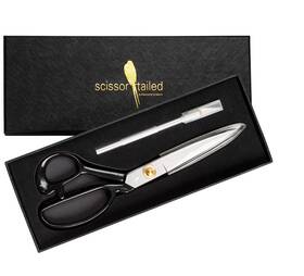Scissor-tailed 656114872837 Sewing Scissors Ultra Sharp Free Craft Knife - 9 Inch Heavy Duty Prof... Fast Ship