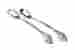 Scs260 Classic Touch Stainless Steel Salad Servers With Leaf Diamond Design