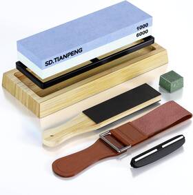 Sd.tianpeng 313049341332 Sharpening Stone Whetstone Wet Kit Dual Grit 1000/6000
