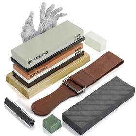 Mdsk01tp01 Sd.tianpeng Knife Sharpening Stone - Dual Grit Whetstone 400/1000 3000/8000 Sharpe