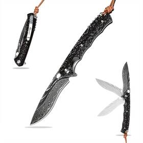 Sd613b Sdokedc Best Handmade Damascus Pocket Knife For Men Flipper Folding Hunting Knives Wi
