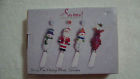 Seasonal Elements Set Of 4 Holiday Motif Spreaders Snowman Reindeer Santa Nib 028225458284