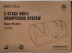 Wt-28d-1 Secura Electric Knife Sharpener 2-stage Kitchen Knives Blade Sharpening System