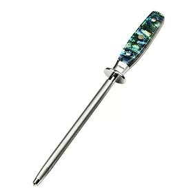 Seido Knives 902734851690 Awabi 8 Inch Honing Steel Knife Sharpening Rod Sharpener